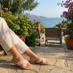 Chic Pink Woven Slide Sandals with Espadrille Sole - Women's Summer Slip-Ons